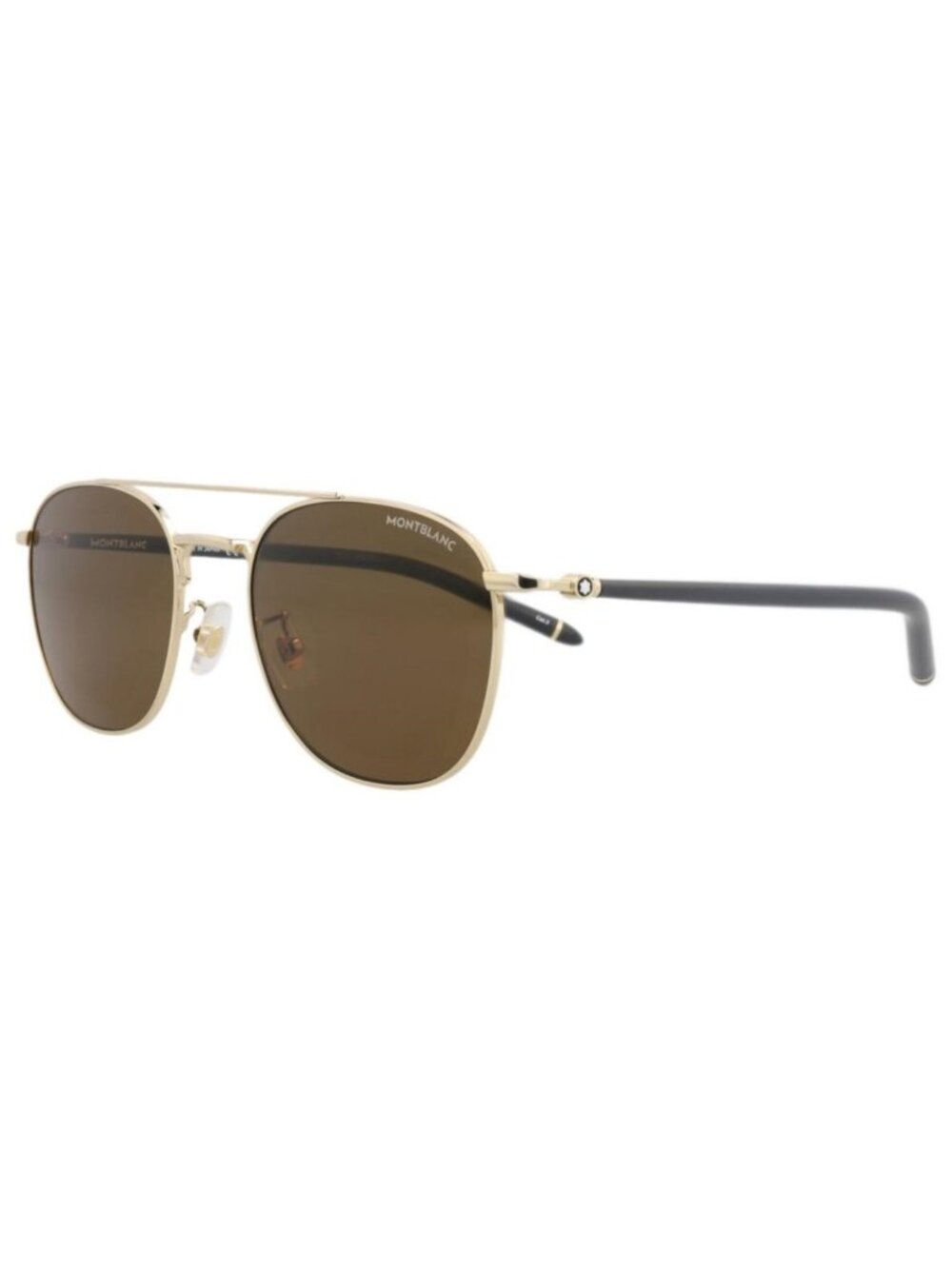 New Montblanc Mens Aviator Gold Grey Brown Fashion Designer Sunglasses